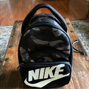 Nike Black Lunch Bag with Camouflage Design